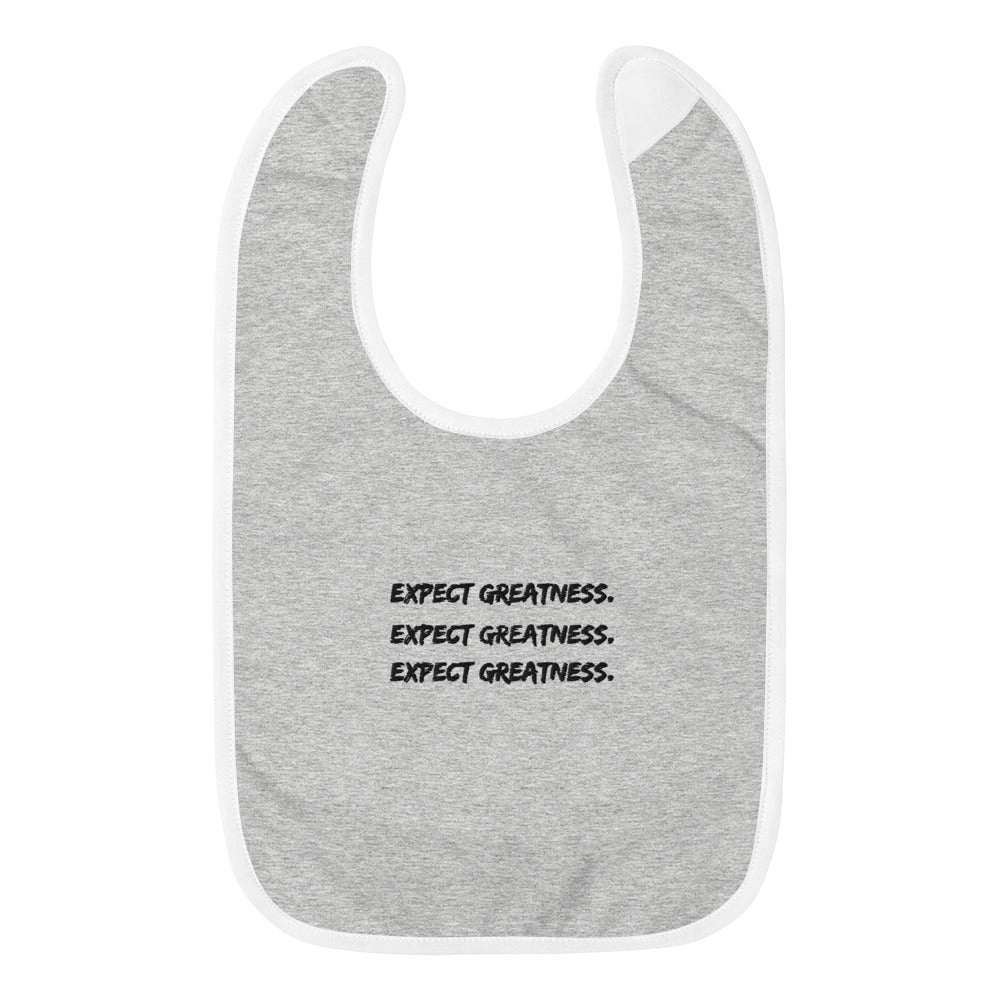 Expect Greatness Baby Bib