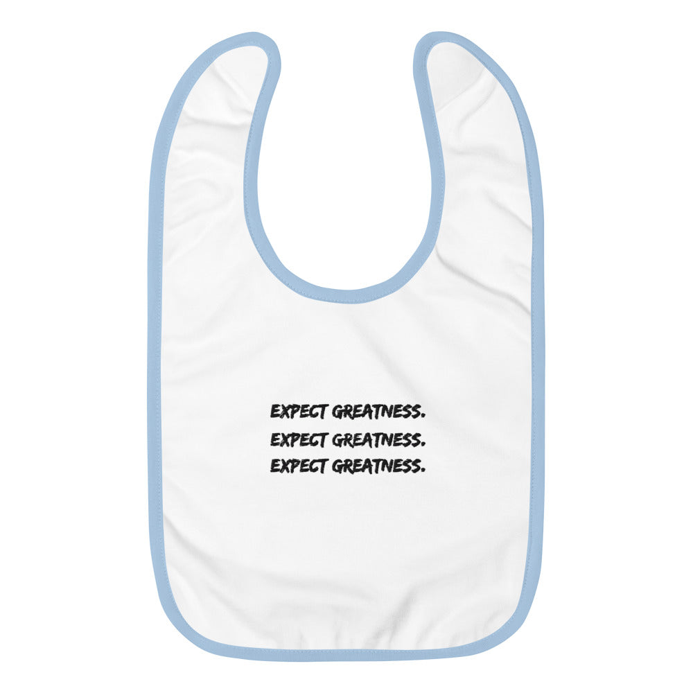 Expect Greatness Baby Bib