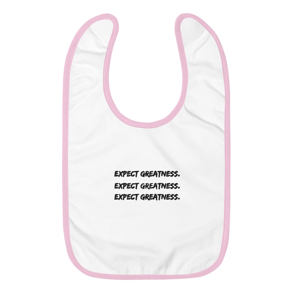 Expect Greatness Baby Bib